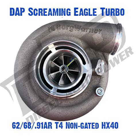 DAP Screaming Eagle GX-E 576514 T3 Gated is an excellent upgrade turbo for the guys looking for better egt control without sacrificing drivability. . Dap screaming eagle turbo